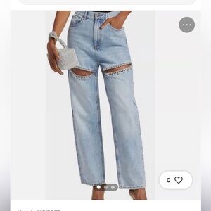 New Torn by Ronny Kobo “Mariah” Light wash Jeans with Cut-Out Details 27/4